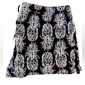 Lauren James Traveler Swim Surf Trunk Shorts Black With Pineapples Men's 2XL
